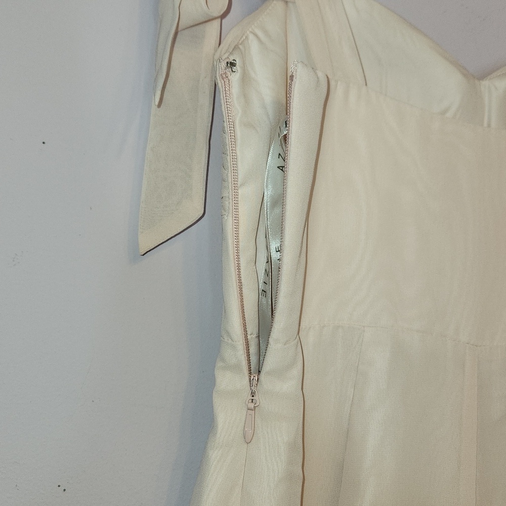 NWT AZAZIE LIZET Alabaster A-Line Sweetheart Neckline Chiffon Dress, size A4 - Picture 5 of 16
